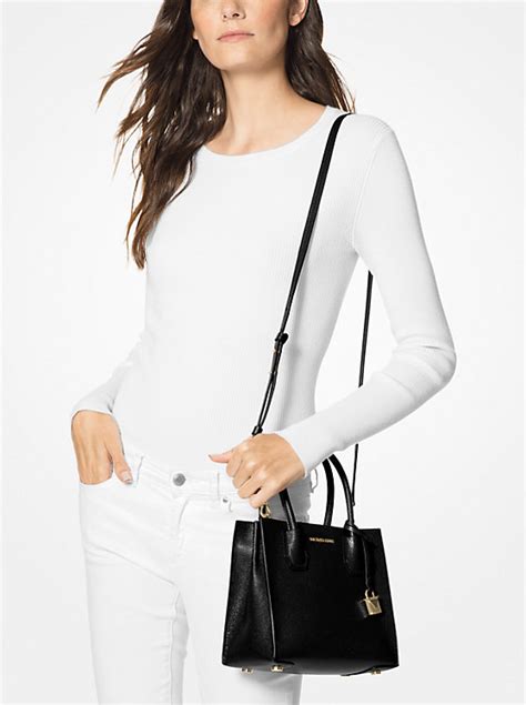 michael kors mercer crossbody black|michael kors mercer handbag.